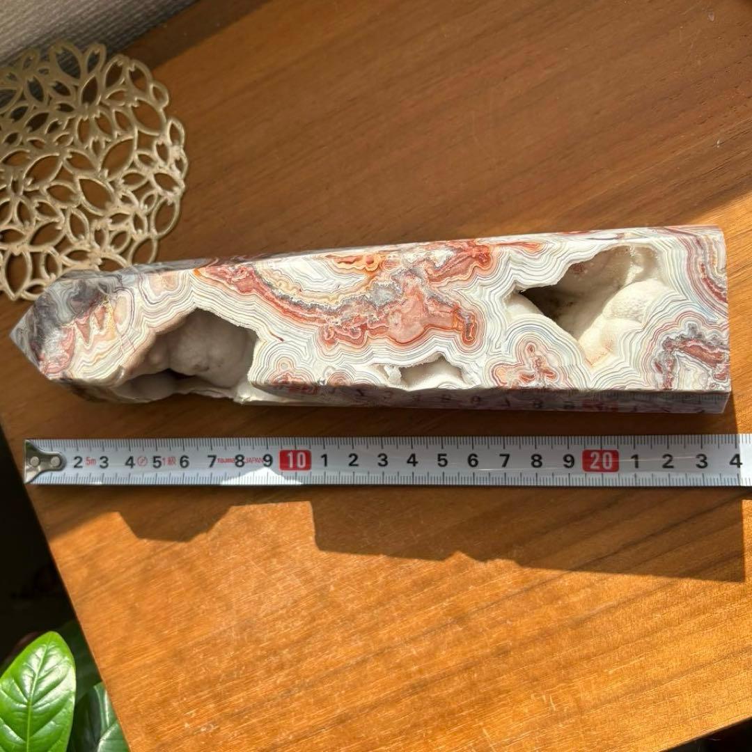 高品質 天然石 メキシカンクレージーレースアゲート タワー約23センチ