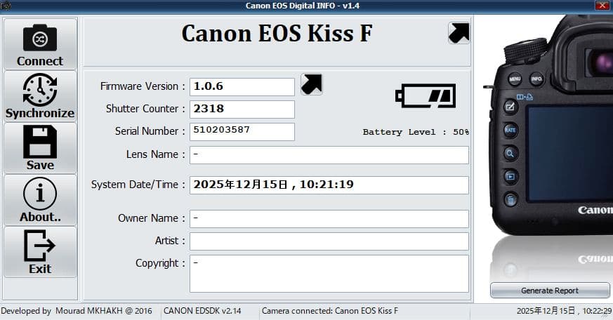 Canon EOS Kiss F デジタル一眼レフカメラ iPhone転送セット