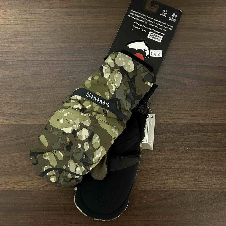 Simms ゴアテックス エクストリーム フォールドオーバー ミツト S 手袋