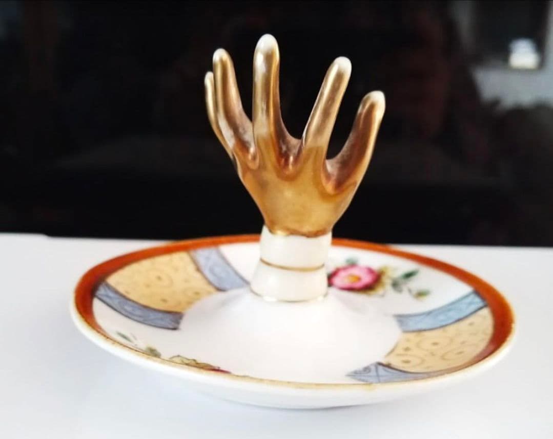 オールドノリタケ リング ホルダー 和風プレート 1911年