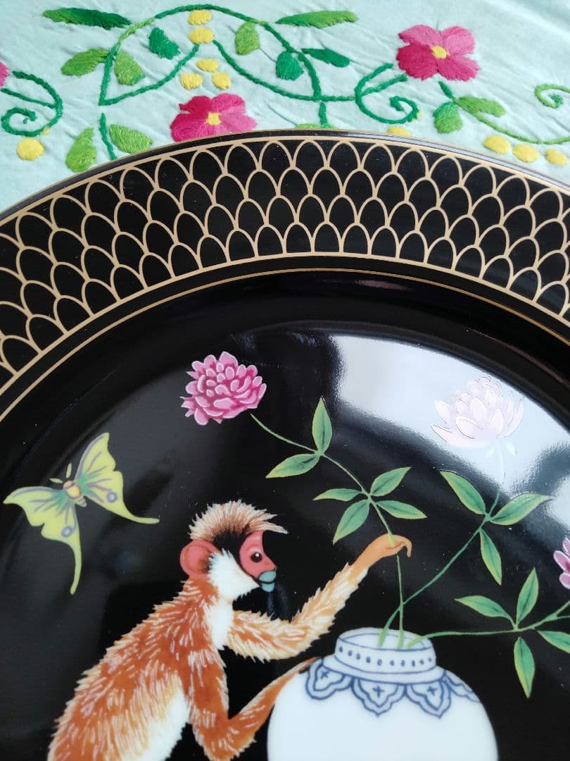 希少品Lynn Chase❁ディナー４枚MONKEY GARDEN 27.5cm