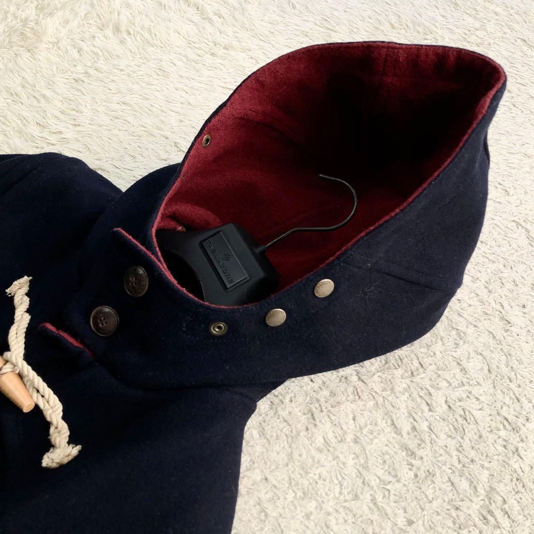 美品 バーバリーブラックレーベル ダッフルコート ノバチェック Mサイズ ウール