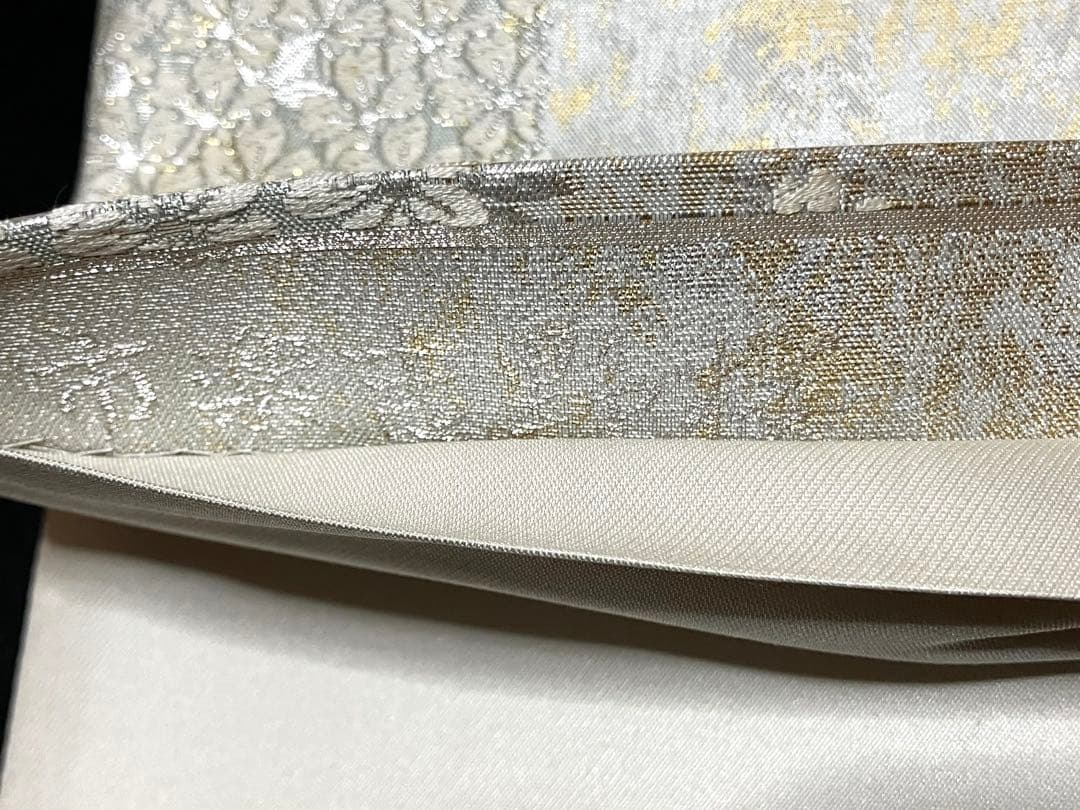 織の弘彩 袋帯 六通柄 正絹 市楽吉野桜 引箔 唐織 証紙 未使用 イ6535