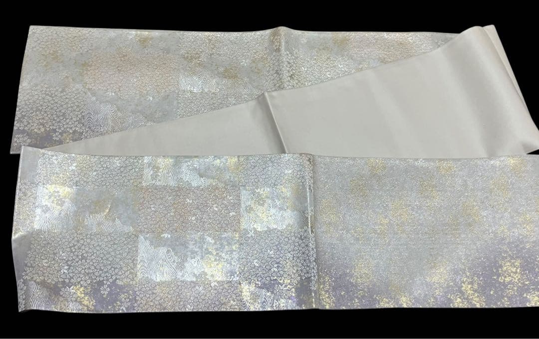 織の弘彩 袋帯 六通柄 正絹 市楽吉野桜 引箔 唐織 証紙 未使用 イ6535