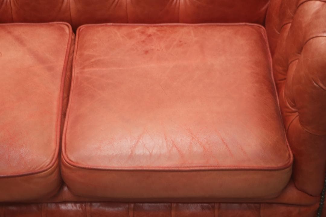 イギリス DISTINCTIVE チェスターフィールド 3Pソファ ヴィンテージ