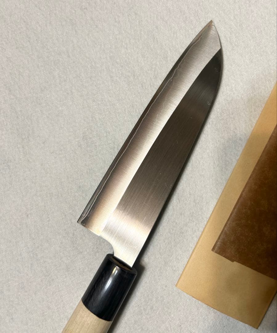 實光 水牛柄 和包丁 三本揃 刺身包丁 三徳包丁 出刃包丁 高級 御料理包丁