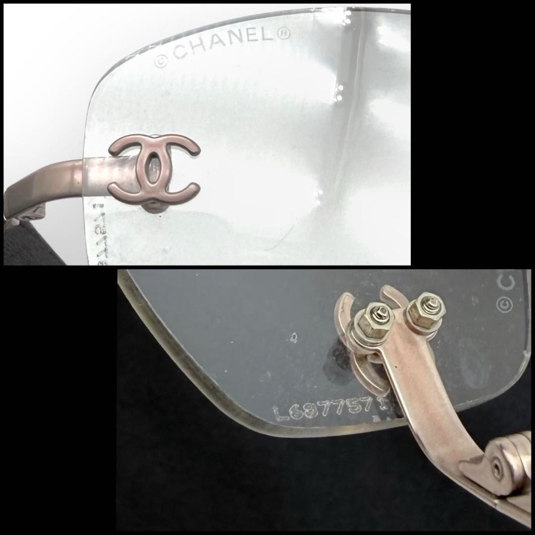 CHANEL シャネル　リムレス　サングラス　ココマーク　オーバル　Y2K