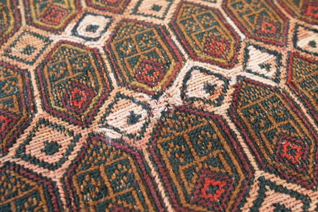 ペルシャ 手織りキリム 181×150 ヴィンテージラグ