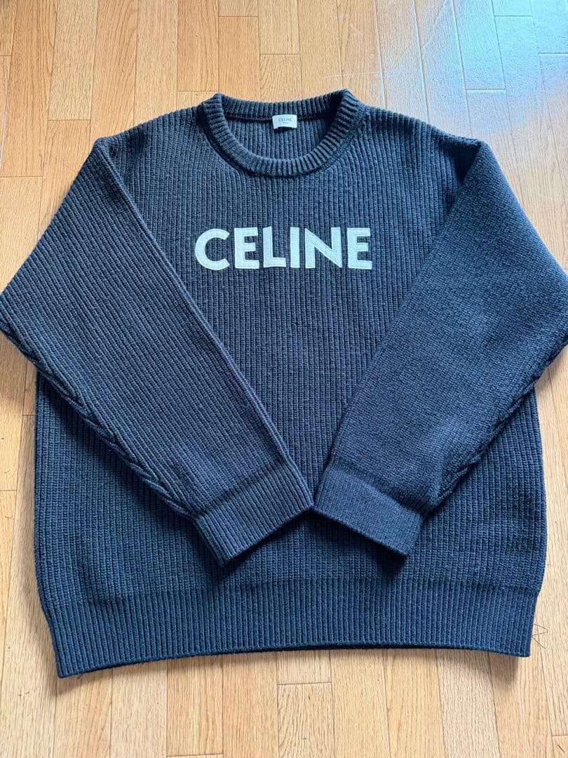 CELINE ブラック ロゴニット