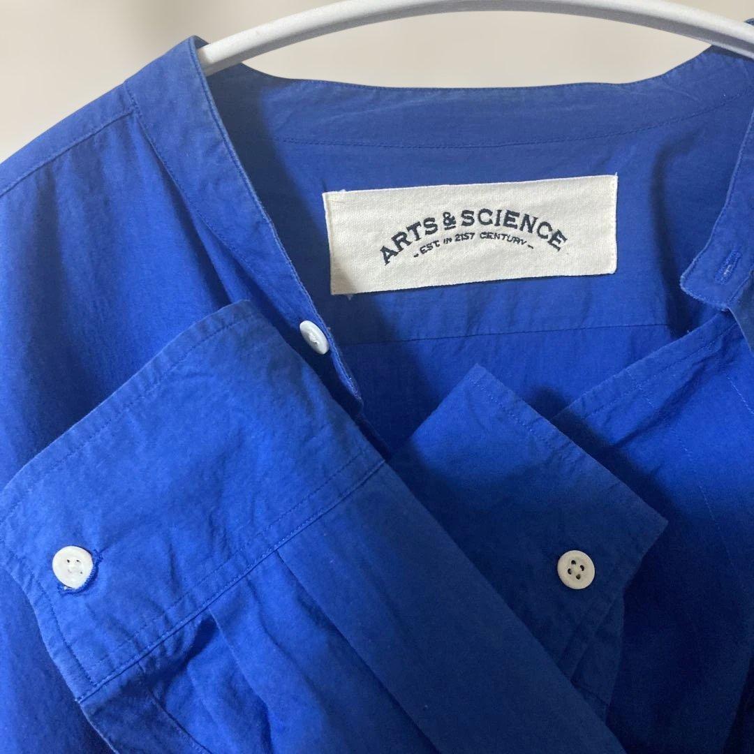 ARTS & SCIENCE アーツ＆サイエンス オーバーシャツ限定青色サイズ2