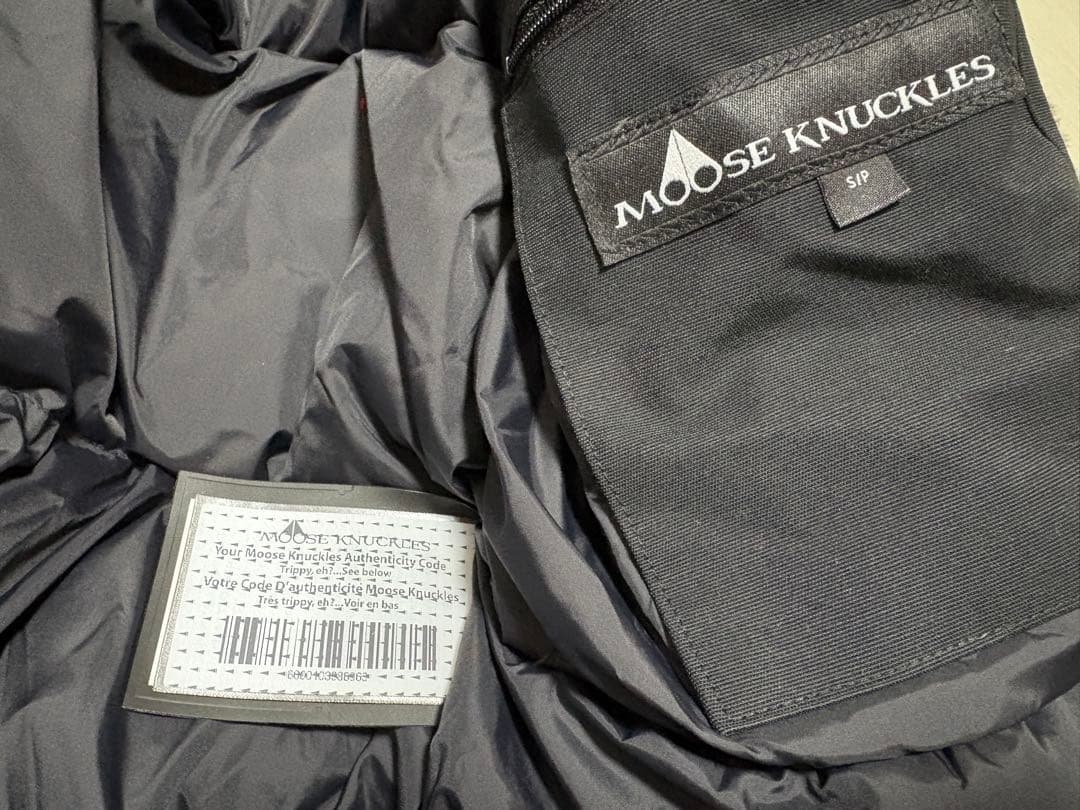 MOOSE KNUCKLES ムースナックルズ　ダウンジャケット　ブラック　S