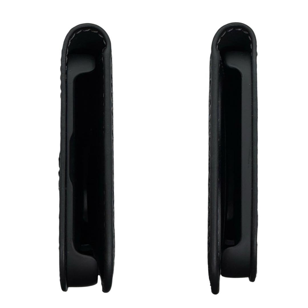 極美品 コーチ iphone Air 手帳型スマホケース シグネチャー ブラック