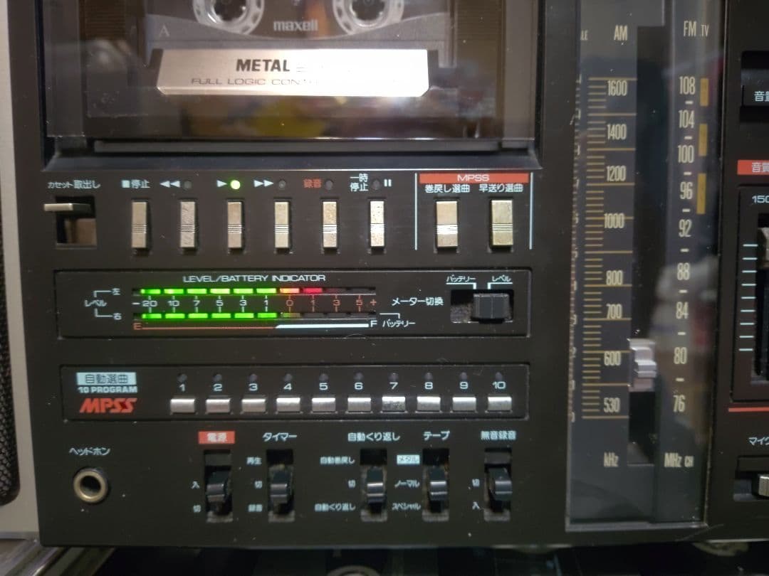 希少！ ダイヤトーンメタル対応ラジカセ初イコライザー搭載！ JR-911 作動品