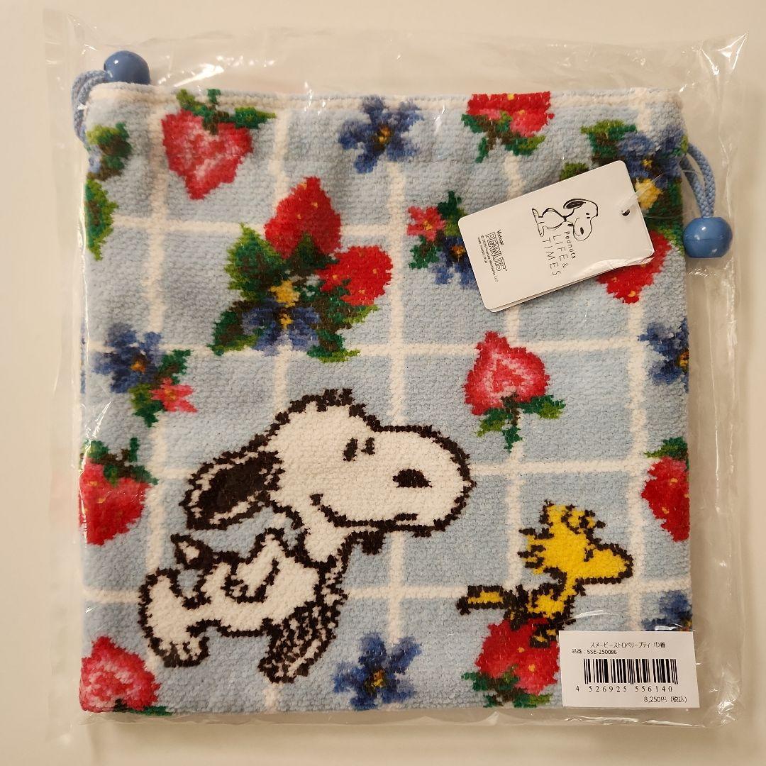 【新品】フェイラー×スヌーピー　ストロベリープティ　ハンカチ巾着セット　阪急限定