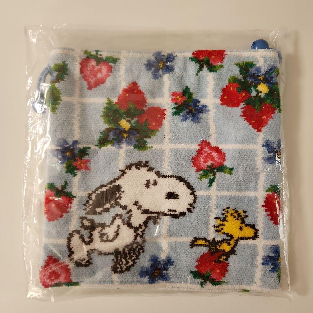 【新品】フェイラー×スヌーピー　ストロベリープティ　ハンカチ巾着セット　阪急限定