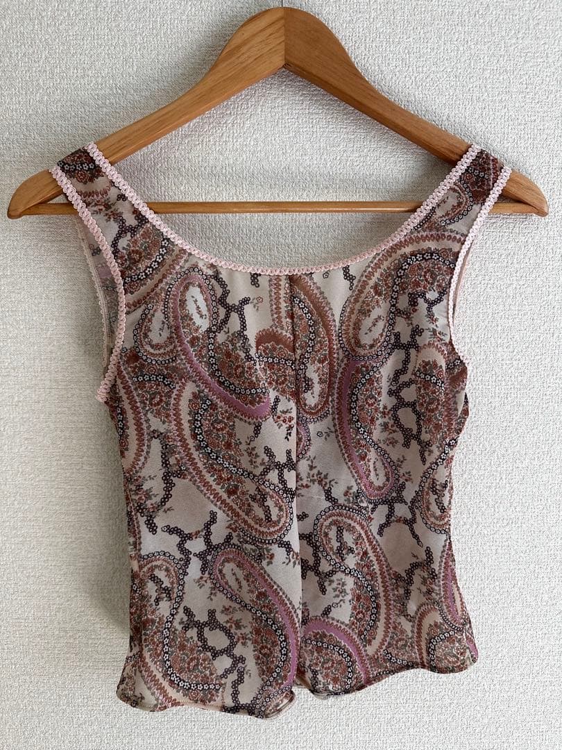 ✴︎レア新品未使用✴︎即購入ok✴︎ANNA SUI ペイズリー柄キャミソール