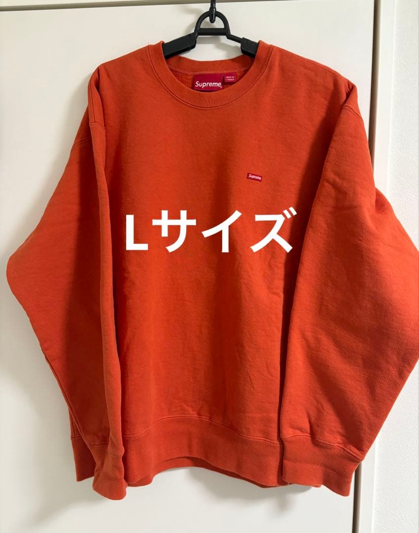 supreme small box crewneck オレンジ Lサイズ20FW