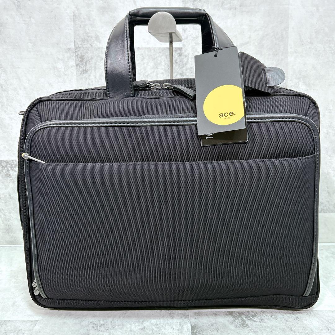 【未使用タグ付】ace.　EVL-3.0　B4可　ビジネスバッグ　2way　黒