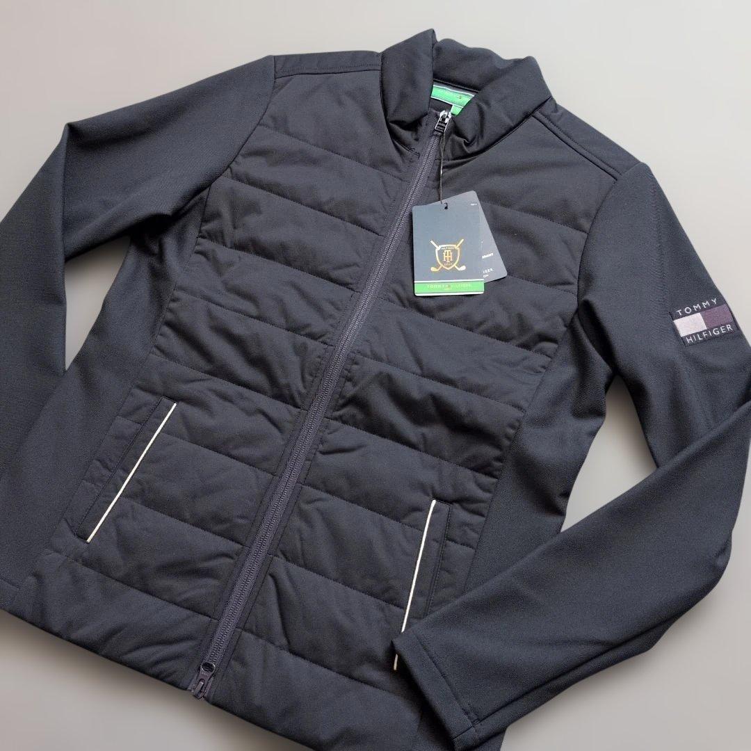 【未使用タグ付き】トミーヒルフィガーゴルフ　中綿フルジップジャケット　ネイビーS