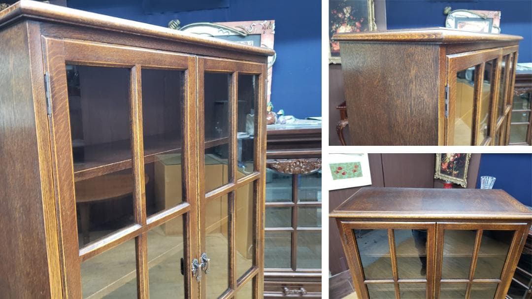 J31　三越 カントリーハウス 観音開き 引き出し付き 書棚　本棚　食器棚