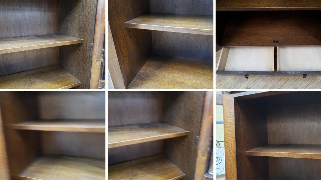 J31　三越 カントリーハウス 観音開き 引き出し付き 書棚　本棚　食器棚