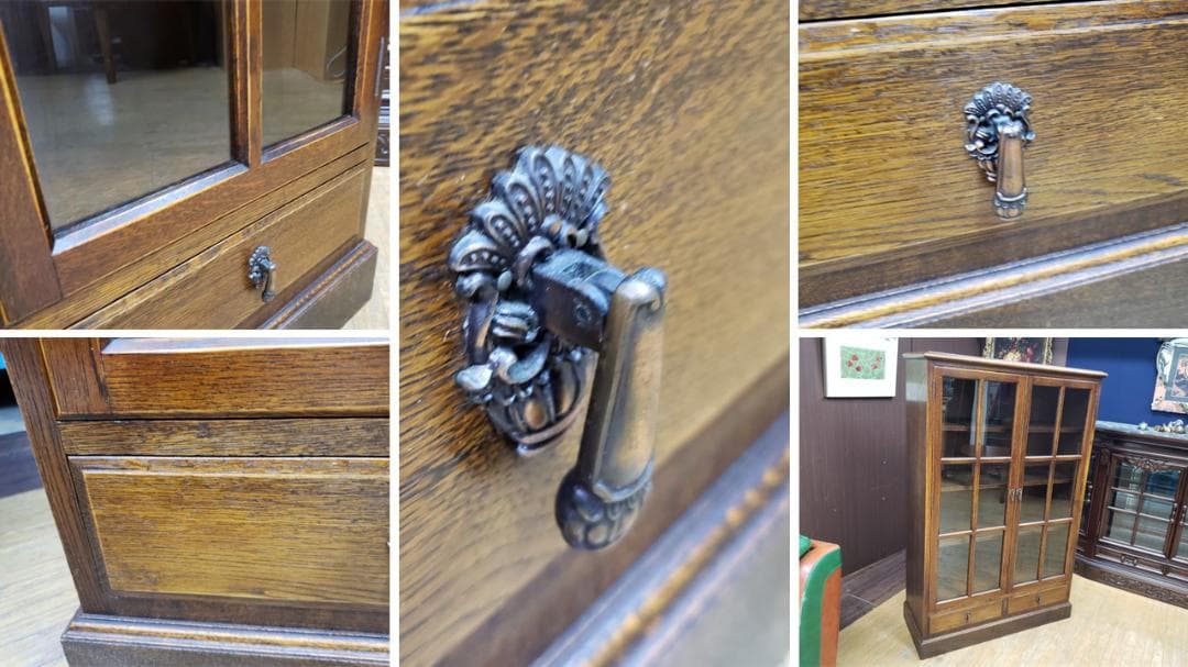 J31　三越 カントリーハウス 観音開き 引き出し付き 書棚　本棚　食器棚