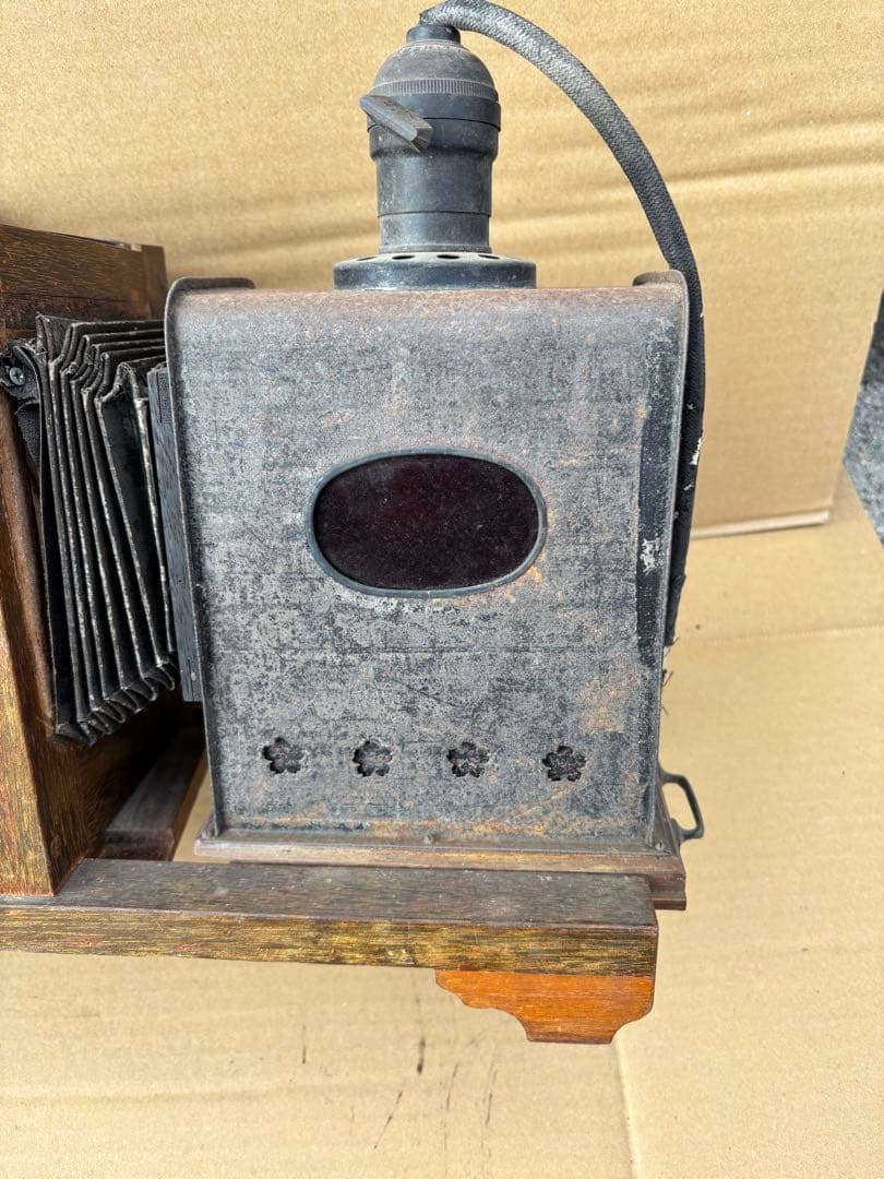 アンティークな幻灯機（マジックランタン）　写真引き伸ばし機　希少
