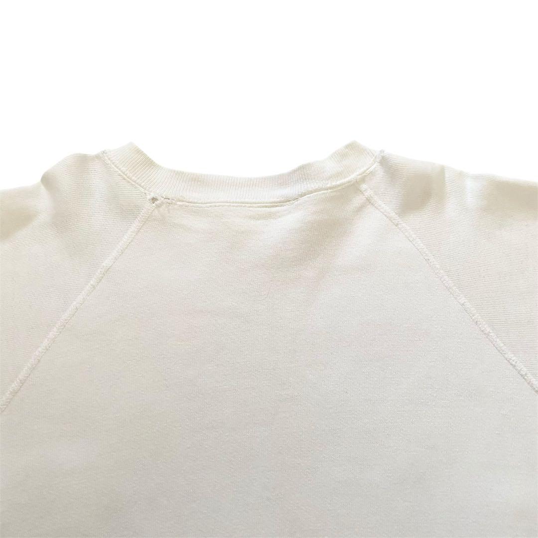 b*y様 60s スウェット 希少 ホワイト ラグラン 100%コットン ヴィン