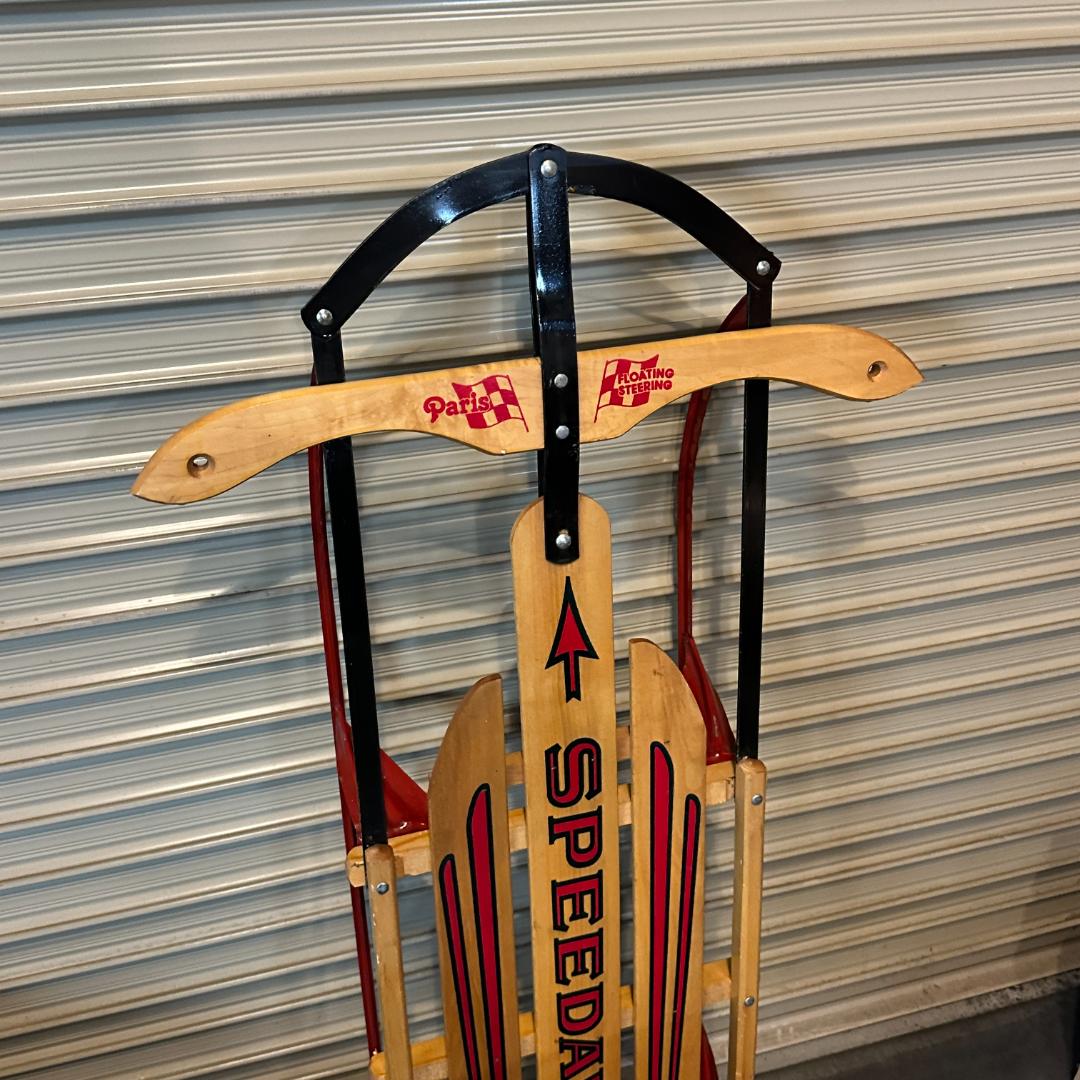 【希少】アメリカ製SPEEDAWAY 木製ヴィンテージソリ 店舗什器に