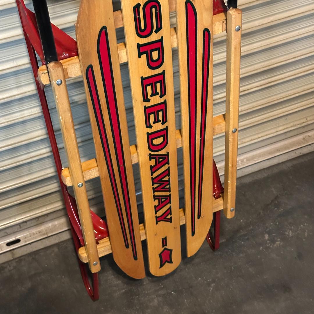 【希少】アメリカ製SPEEDAWAY 木製ヴィンテージソリ 店舗什器に