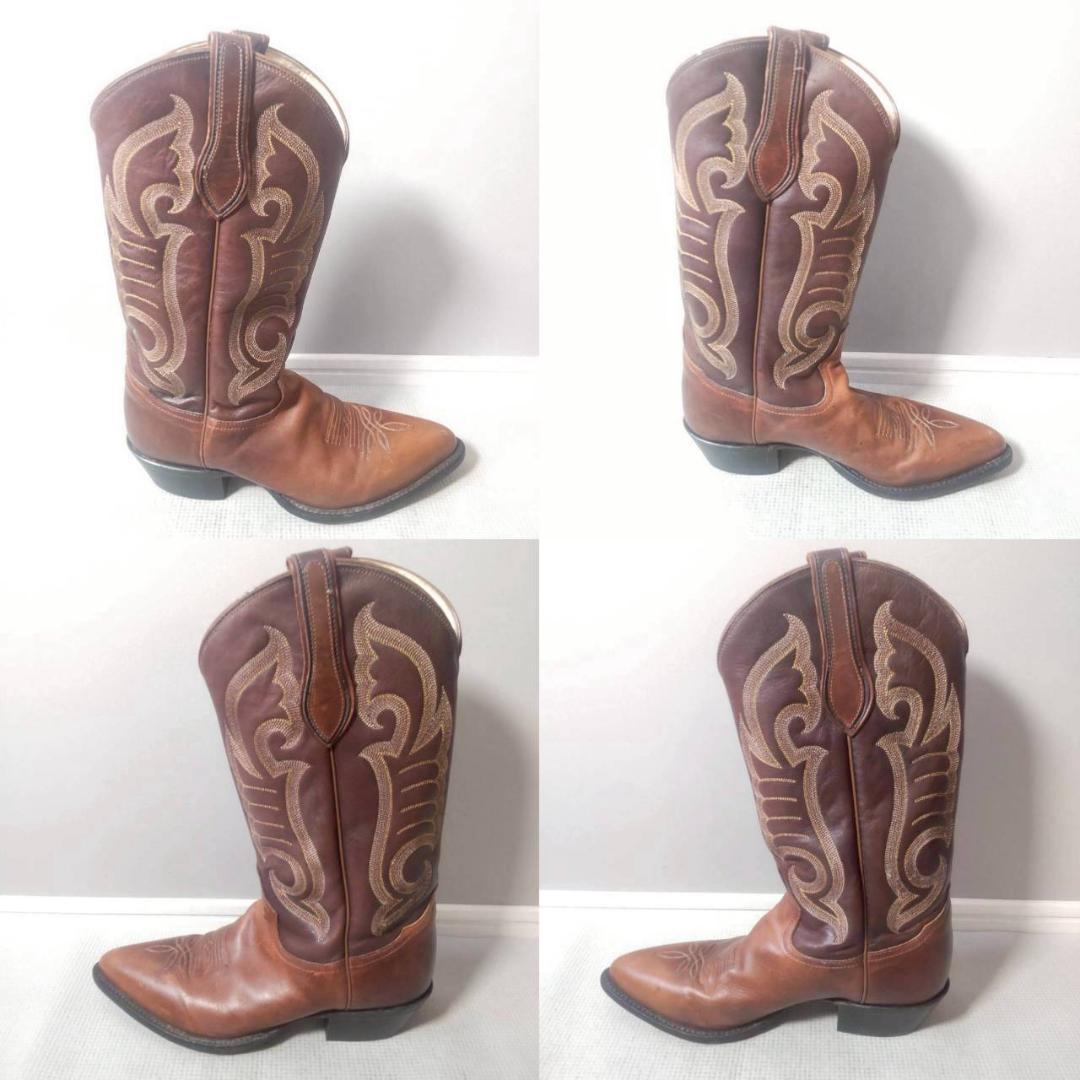 Tony Lama ウエスタンブーツ ブラウン キャメル レザー 9サイズ