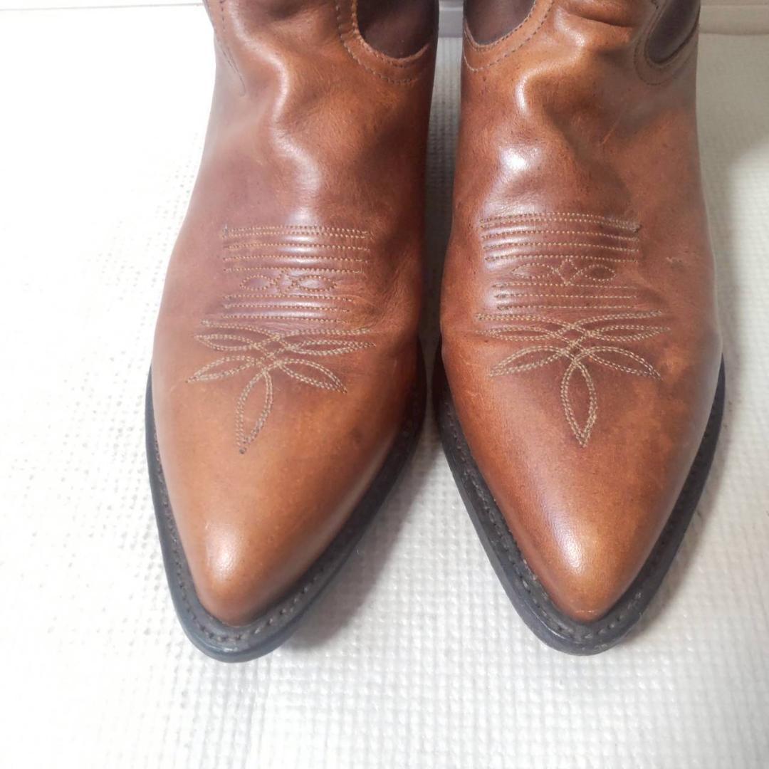 Tony Lama ウエスタンブーツ ブラウン キャメル レザー 9サイズ