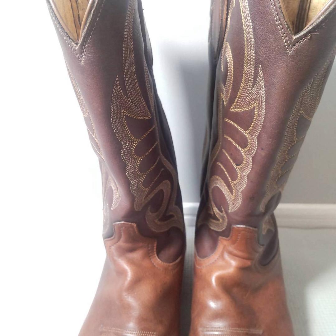 Tony Lama ウエスタンブーツ ブラウン キャメル レザー 9サイズ