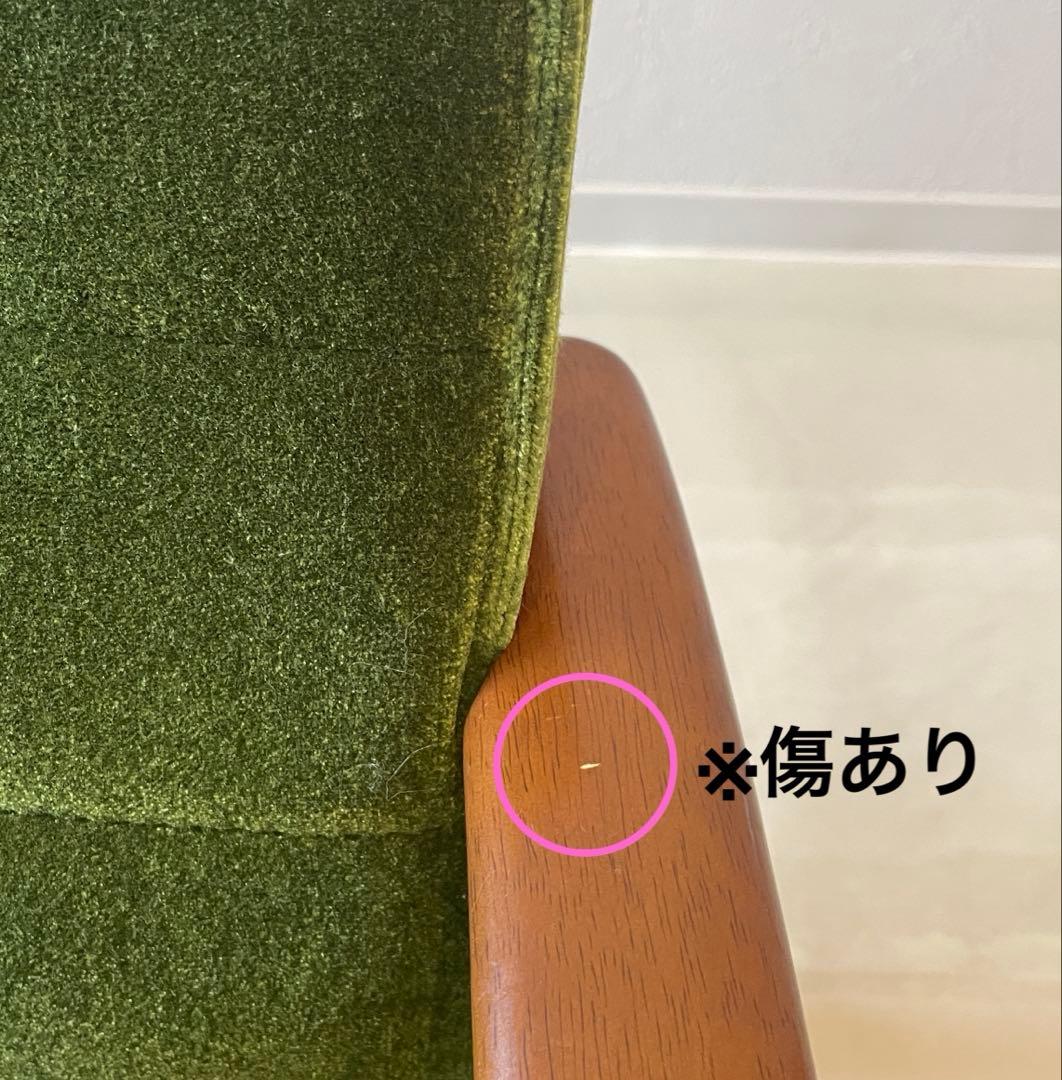 カリモク60 Kチェアミニ　モケットグリーン