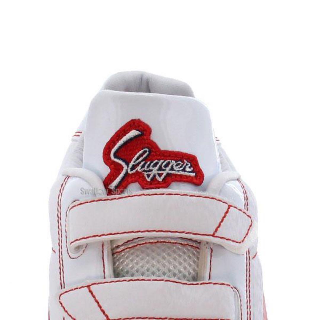 久保田スラッガー トレーニングシューズ ホワイト/レッド