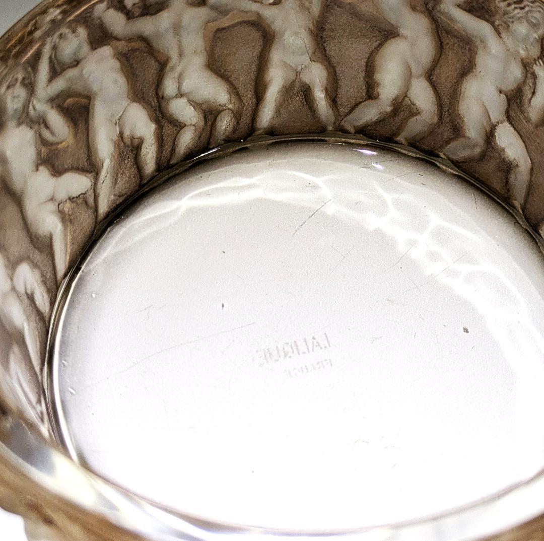 ★生命の神秘★ルネ ラリック アンファン希少な茶パチネ蓋物神秘の子供