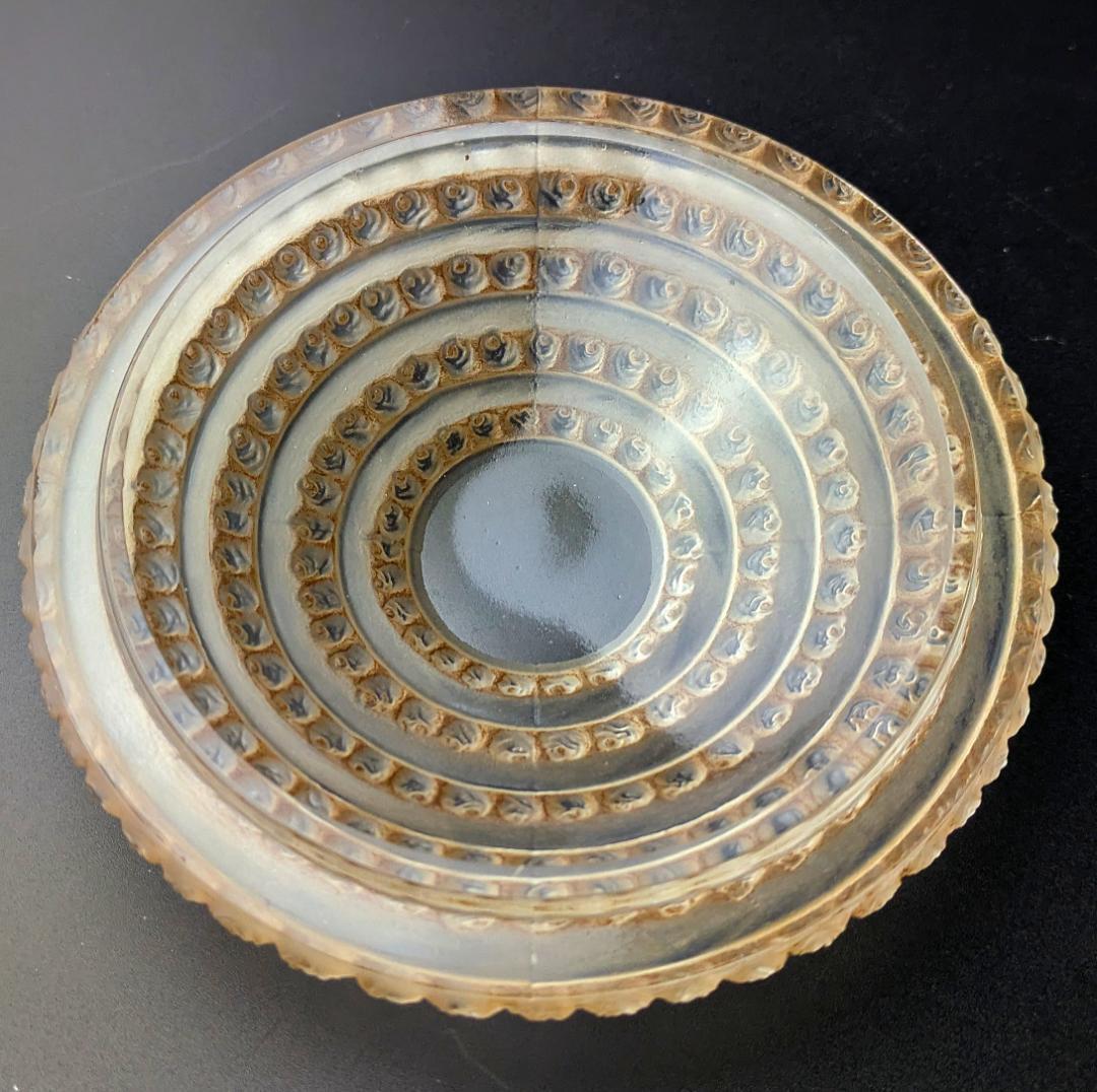 ★生命の神秘★ルネ ラリック アンファン希少な茶パチネ蓋物神秘の子供