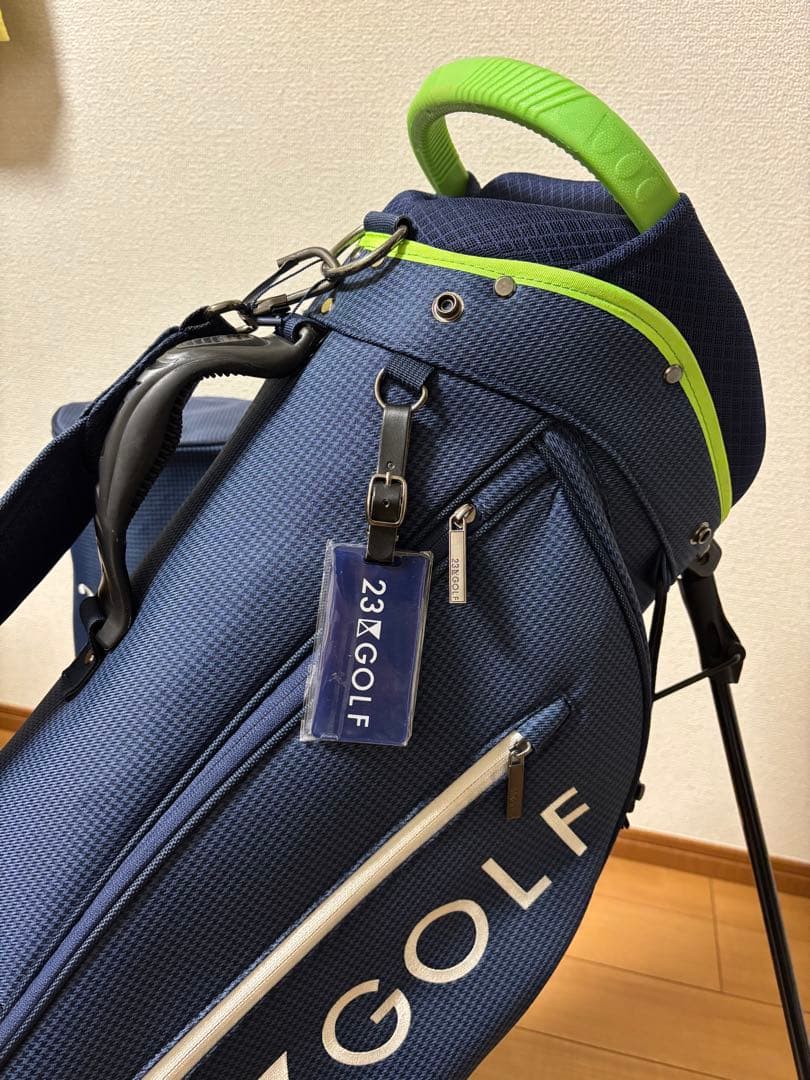 23区GOLF スタンド式 軽量キャディバッグ ネイビー