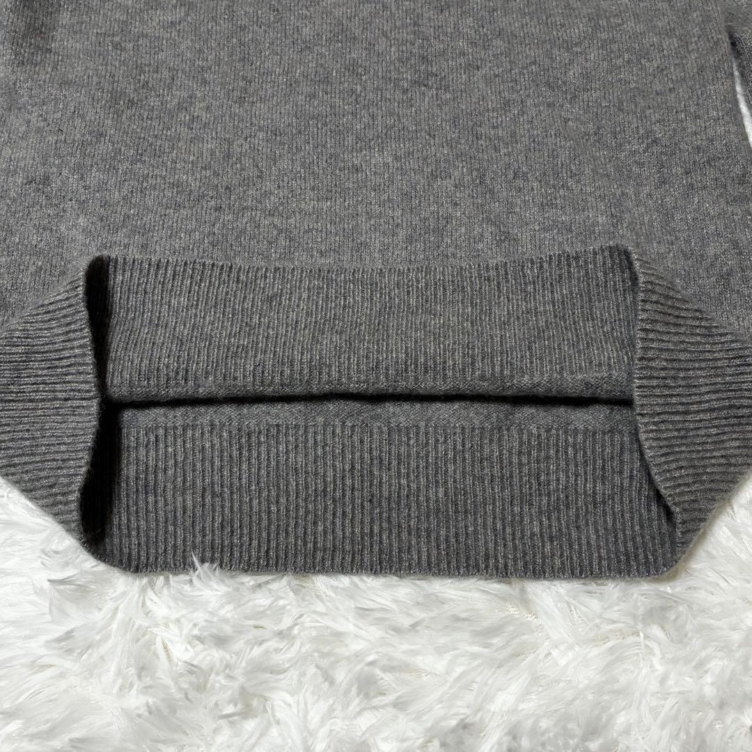 セール 極上の逸品 希少 エポカウォモ セーブル カシミヤ Vネックセーター