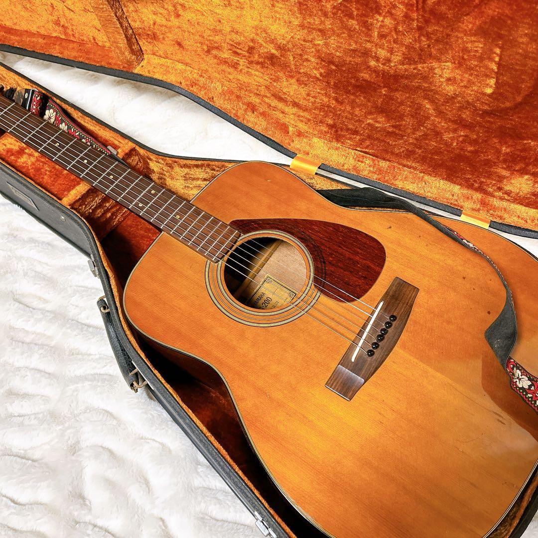 YAMAHA ヤマハ FG-200 グリーンラベル アコギ ハードケース付き