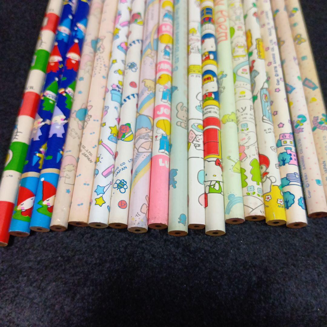 は*】様 ■ 昭和レトロ サンリオ 人気キャラクター柄鉛筆 18本セット 日本製
