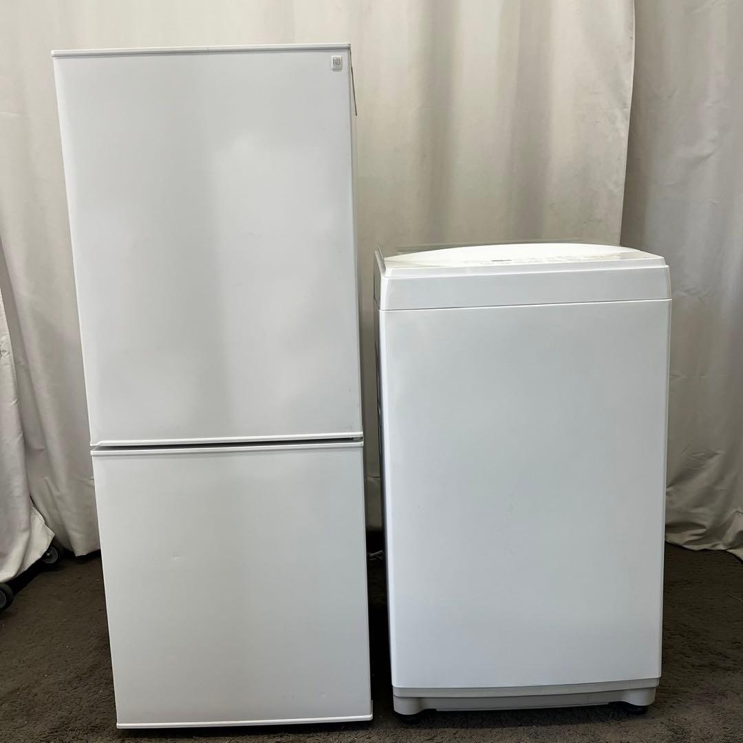 124⭕️冷蔵庫　洗濯機　一人暮らし　セット　シャープ　小型　安い　白　設置無料