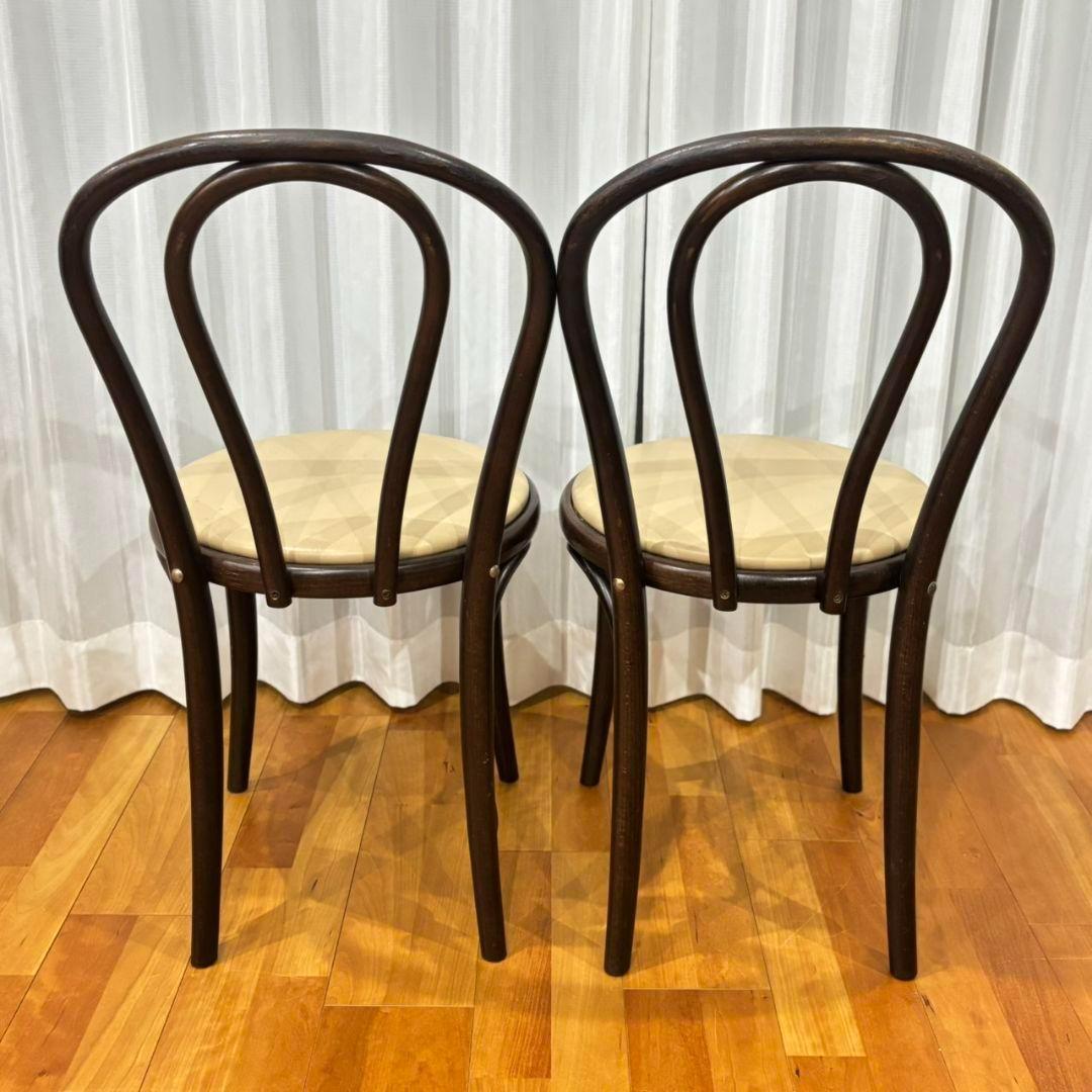 【名作曲げ木チェア✨】チェコ製ベントウッド 2脚セット ナチュラルモダン