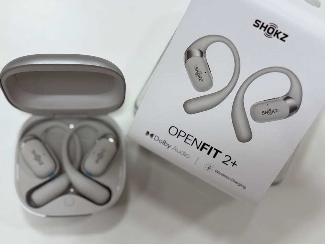 最新SHOKZ OPENFIT2+ ワイヤレスイヤホンショックス オープンイヤー