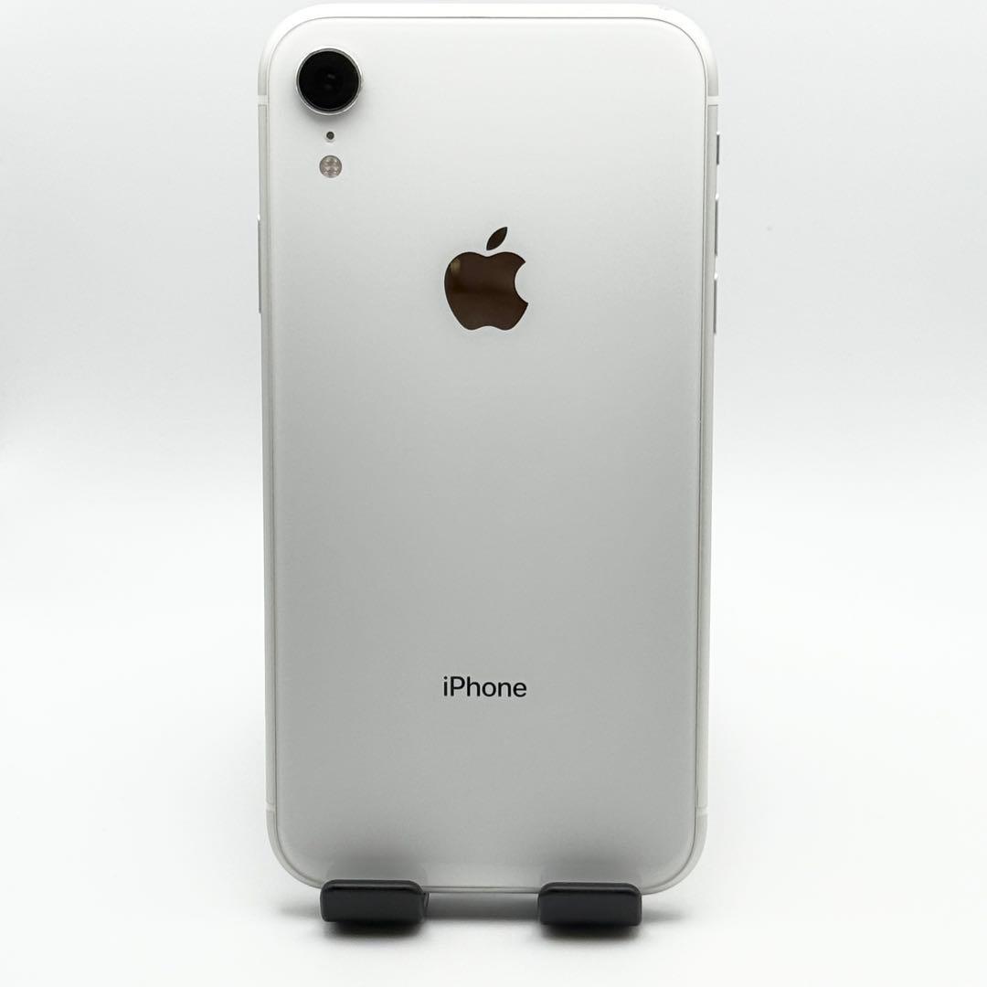 【美品】iPhone XR ホワイト 本体 64GB 白