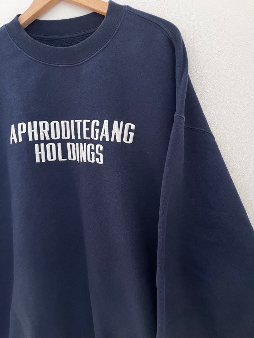 バッズプール アフロディーテギャング 刺繍ロゴ スウェット ネイビー L
