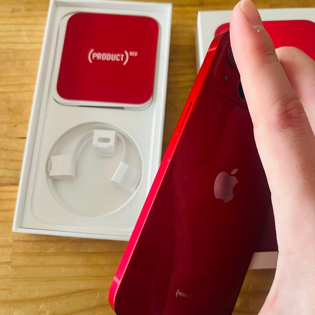 S*す様 【85%】美品 Apple iPhone 13 赤 RED 128GB