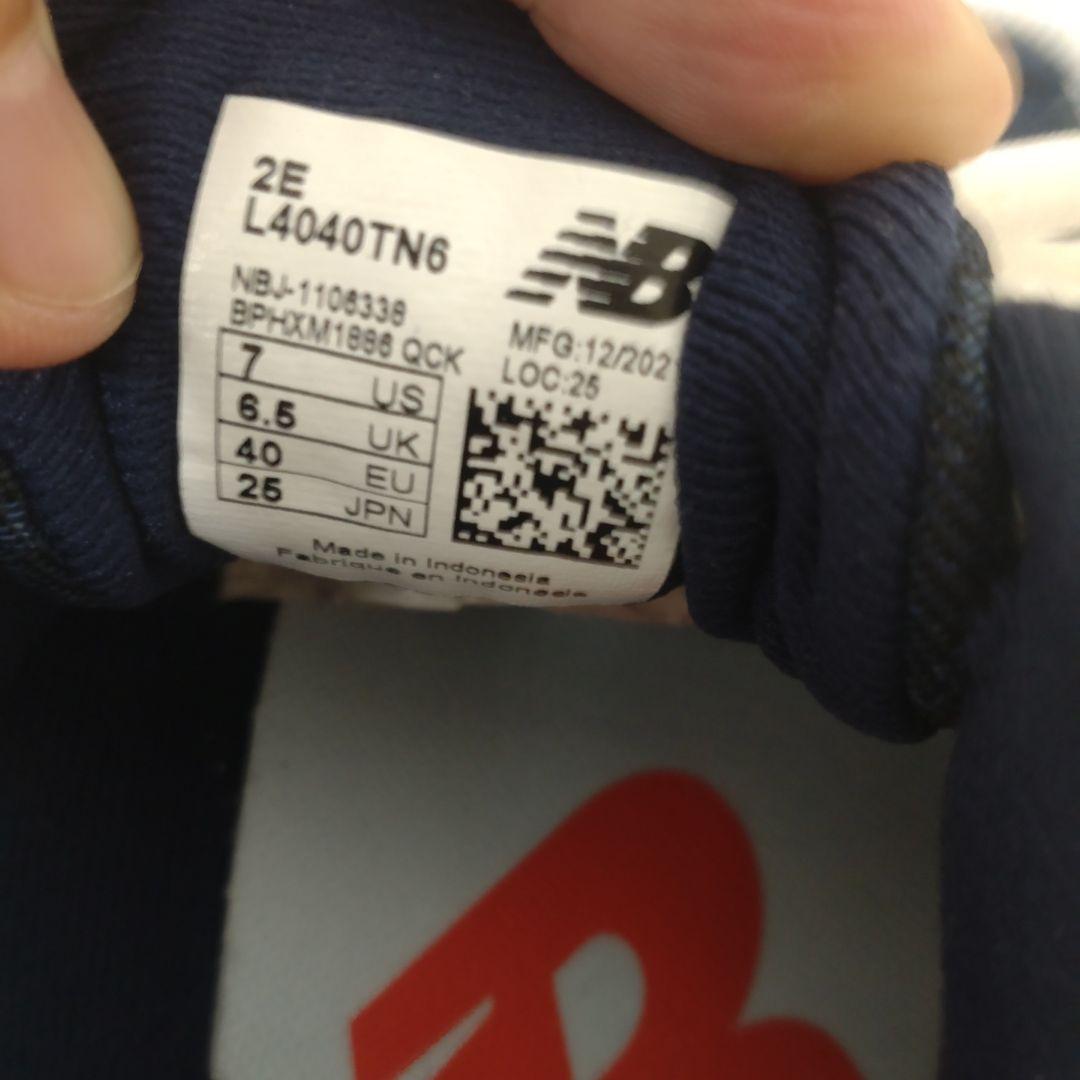 25.0 cm 未使用　ニューバランス 野球スパイク　ネイビー