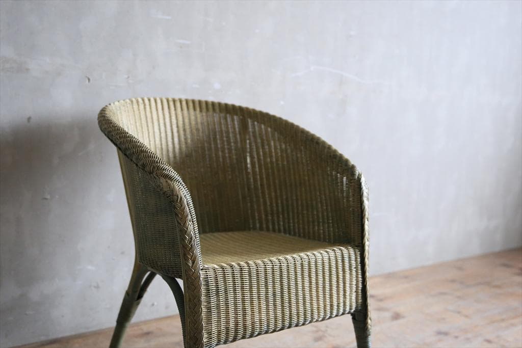 英国アンティークロイドルームチェア/椅子イス/アームソファ/ガーデン(81-27