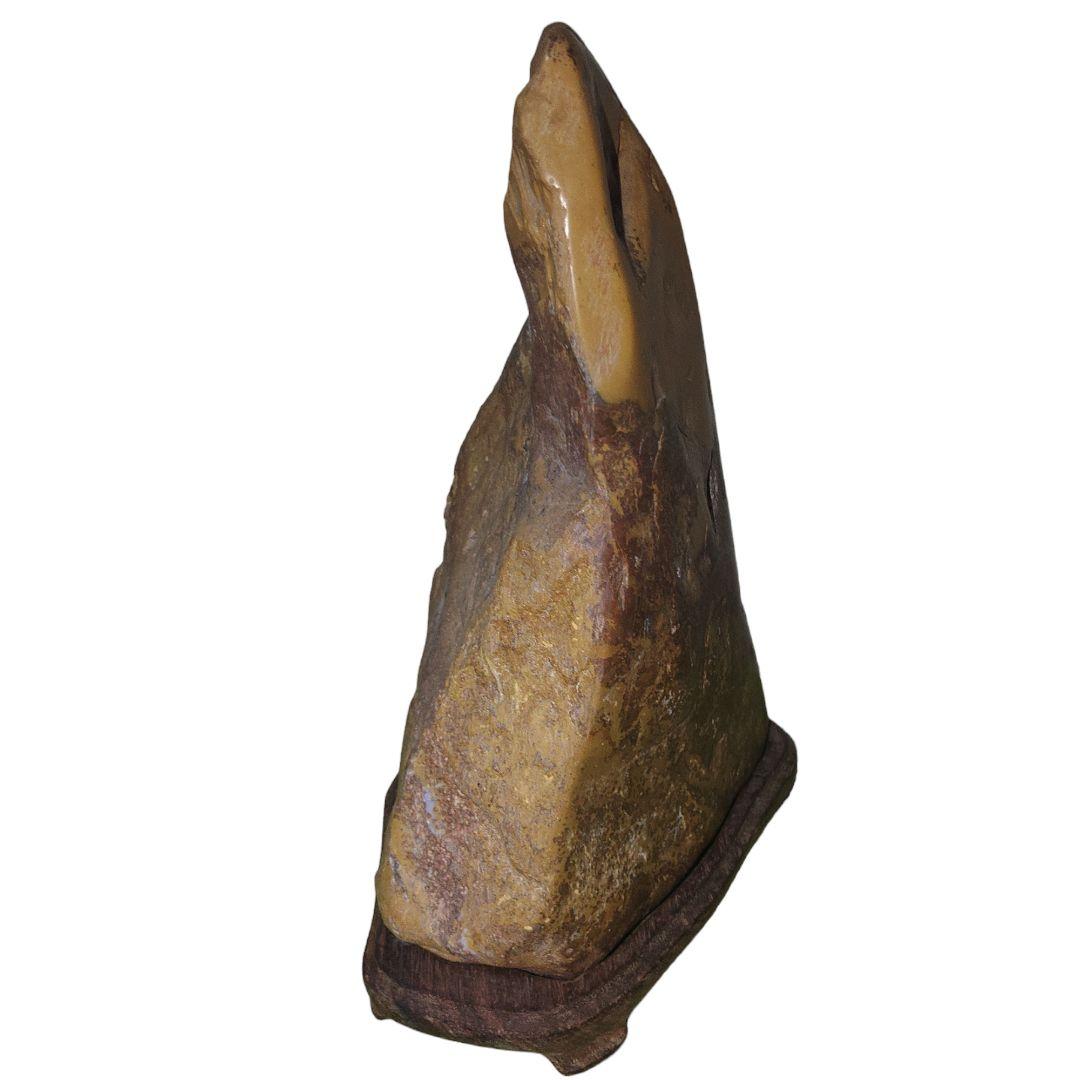 イエロージャスパー　部分研磨　宝石　鑑賞石　水石　石ころ